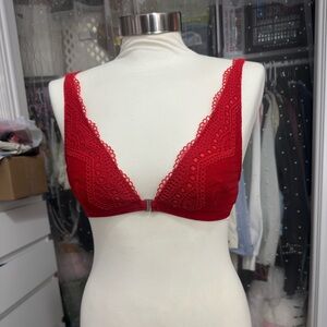 Abercrombie & Fitch Red Lace Bra